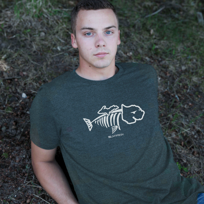 Michigan Bone Fish Men's T-Shirts