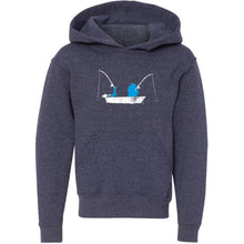 Load image into Gallery viewer, Michigan Fishing Boat Youth Hooded Sweatshirt