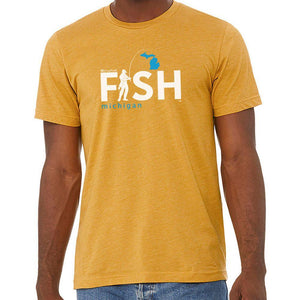 "Michigan Fisherman" Men's Crew T-Shirt