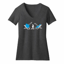 Load image into Gallery viewer, Michigan Campfire Womens V-Neck
