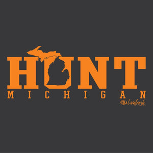 "Michigan Hunt Words" Men's Tailgate Hoodie