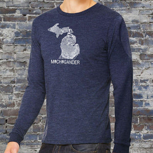 "Michigander To The Core" Men's Long Sleeve T-Shirt