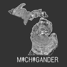 Load image into Gallery viewer, &quot;Michigander To The Core&quot; Relaxed Fit Mash Up Long Sleeve Varsity T-Shirt