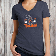 Load image into Gallery viewer, &quot;Michigan Toasted&quot; Women&#39;s V-Neck