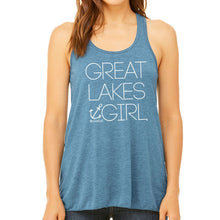 Load image into Gallery viewer, &quot;Great Lakes Girl&quot; Women&#39;s Flowy Tank Top