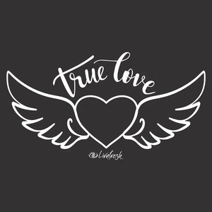 "True Love" Relaxed Fit Classic Crew Sweatshirt