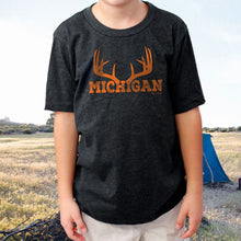 Load image into Gallery viewer, &quot;Michigan Antler&quot; Youth  T-Shirt