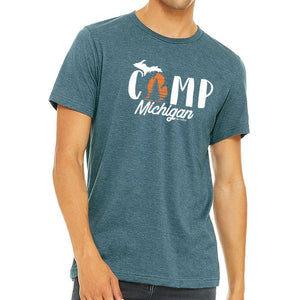 "Camp Michigan" Men's Crew T-Shirt