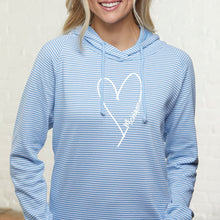 Load image into Gallery viewer, &quot;Michigan Made With Love&quot; Women&#39;s Striped Long Sleeve Fashion Hoodie