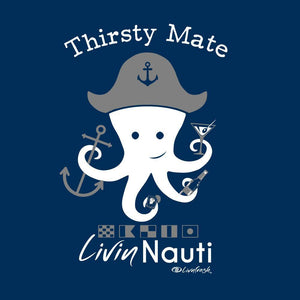 "Thirsty Mate" Women's Varsity Fleece Crew Sweatshirt
