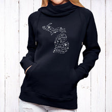 Load image into Gallery viewer, &quot;Michigan Be Mine&quot; Women&#39;s Classic Funnel Neck Pullover Hoodie