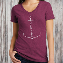 Load image into Gallery viewer, &quot;Great Lakes Anchor&quot; Women&#39;s V-Neck