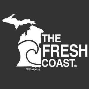 "Michigan Fresh Coast" Women's Fleece Funnel Neck Pullover Hoodie