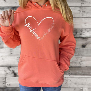 "Fall In Love With Winter" Relaxed Fit Classic Hoodie