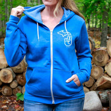 Load image into Gallery viewer, &quot;It&#39;s A Michigan Thing&quot; Relaxed Fit Angel Fleece Full Zip Hoodie
