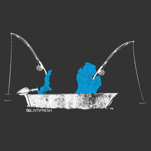 "Michigan Fishing Boat" Youth T-Shirt