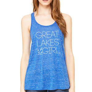 "Great Lakes Girl" Women's Flowy Tank Top
