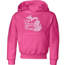 Load image into Gallery viewer, &quot;Michigan Love Where You&#39;re From&quot; Youth Hoodie