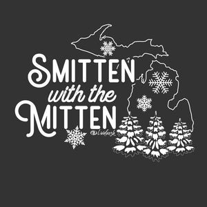 "Winter Smitten" Women's Varsity Fleece Crew Sweatshirt