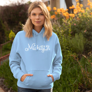 "Michigan Up North" Relaxed Fit Classic Hoodie