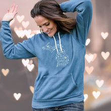 Load image into Gallery viewer, &quot;Michigan Be Mine&quot; Relaxed Fit Angel Fleece Hoodie