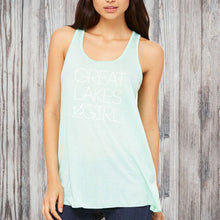 Load image into Gallery viewer, &quot;Great Lakes Girl&quot; Women&#39;s Flowy Tank Top