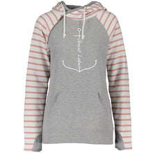 Load image into Gallery viewer, &quot;Great Lakes Anchor&quot; Women&#39;s Striped Double Hood Pullover