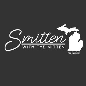 "Smitten With The Mitten" Women's Fleece Funnel Neck Pullover Hoodie