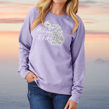 Load image into Gallery viewer, &quot;Michigan Rocks Petoskey Stone&quot; Women&#39;s Pullover Crew