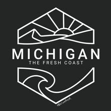 Load image into Gallery viewer, &quot;Michigan Sunset&quot; Men&#39;s Crew T-Shirt