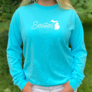 "Smitten With The Mitten" Relaxed Fit Stonewashed Long Sleeve T-Shirt