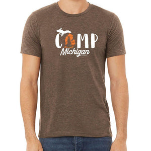 "Camp Michigan" Men's Crew T-Shirt