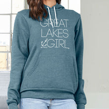Load image into Gallery viewer, &quot;Great Lakes Girl&quot; Relaxed Fit Angel Fleece Hoodie