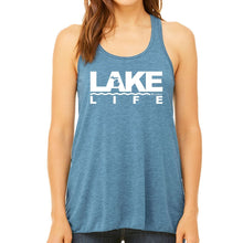 Load image into Gallery viewer, &quot;Michigan Lake Life&quot; Women&#39;s Flowy Tank Top