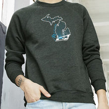 Load image into Gallery viewer, &quot;Michigan Mighty&quot; Men&#39;s Ultra Soft Pullover Crew
