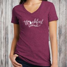 Load image into Gallery viewer, &quot;Michigan Thankful&quot; Women&#39;s V-Neck