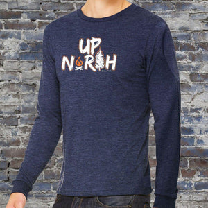 "Campfire Up North" Men's Long Sleeve T-Shirt
